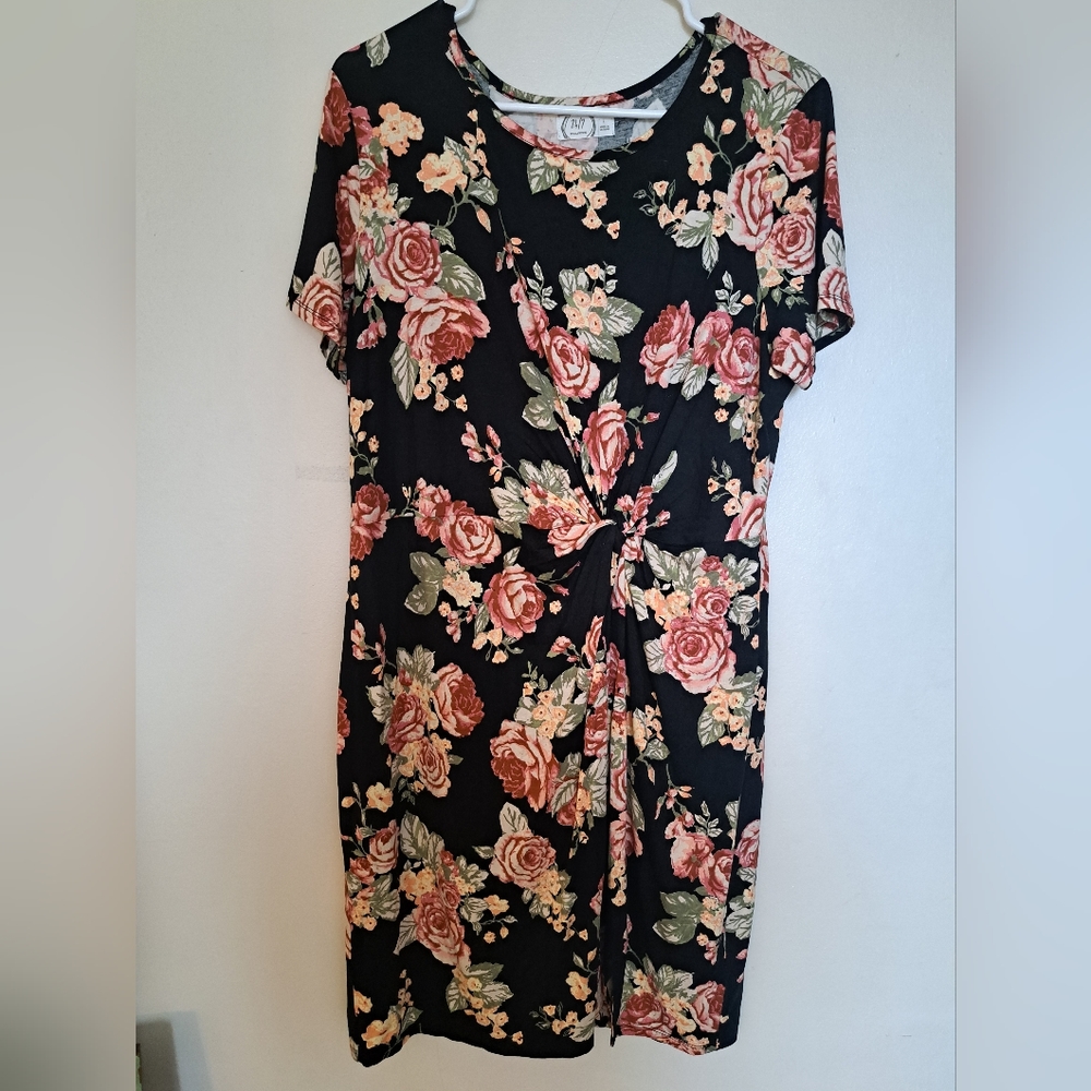 Maurices Floral Stretchy Dress with side knot